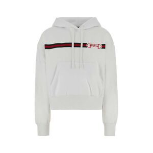 Gucci Women White Cotton Sweatshirt